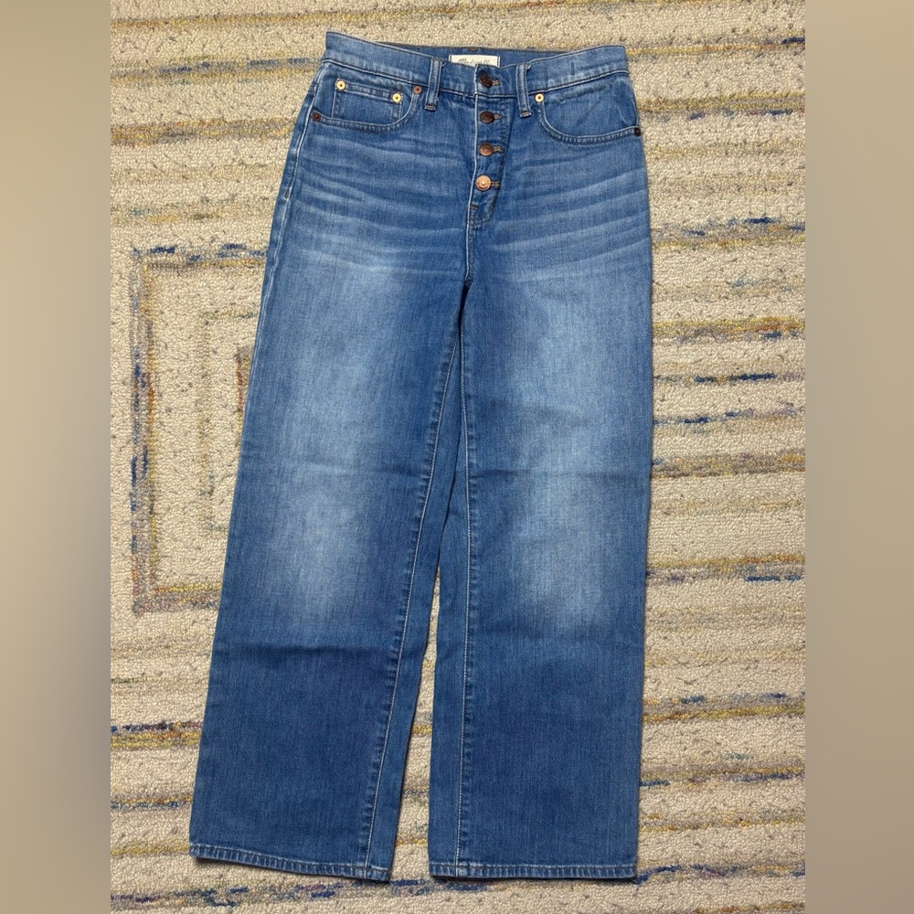 Madewell Slim Wide-Leg Crop Jeans